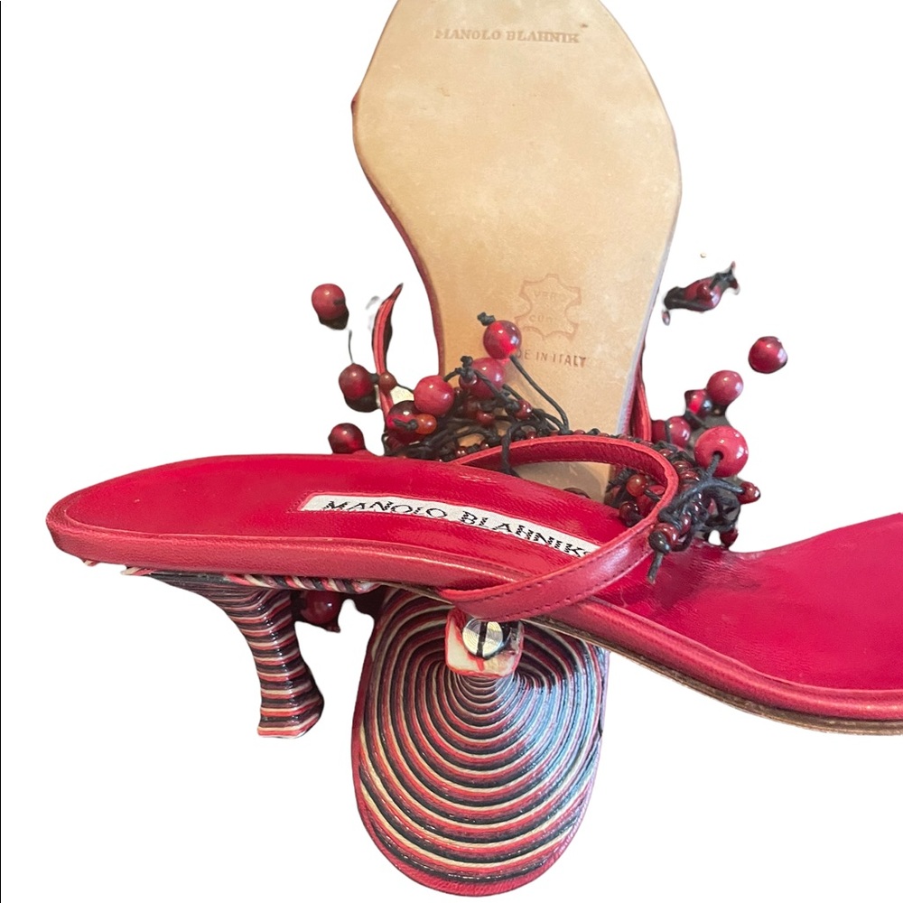 Beaded manolo blahnik shoes